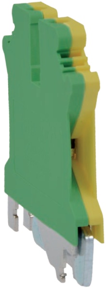 ZJU2-2,5PE, radová svorka žlto-zelená