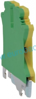 ZJU2-2,5PE, radová svorka žlto-zelená